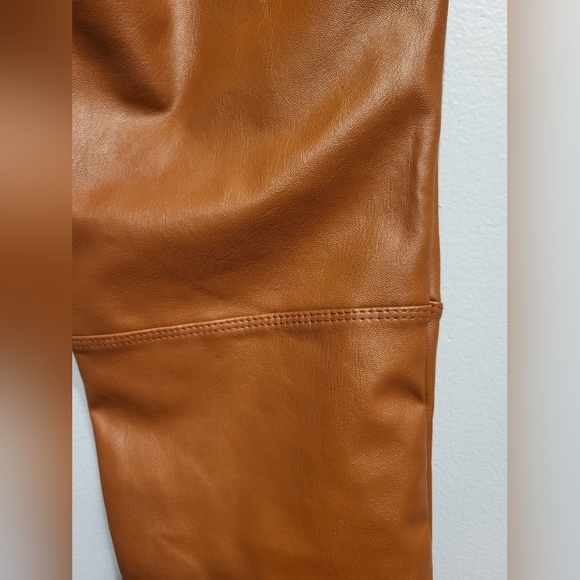 Versona NWT Faux Leather pants camel, size small - Picture 11 of 12